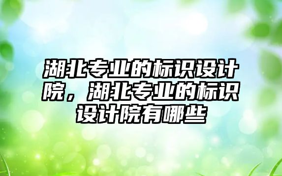 湖北專業(yè)的標識設計院，湖北專業(yè)的標識設計院有哪些