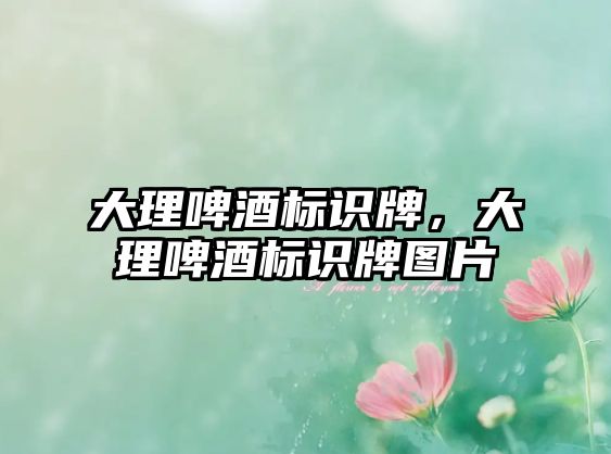 大理啤酒標(biāo)識牌，大理啤酒標(biāo)識牌圖片