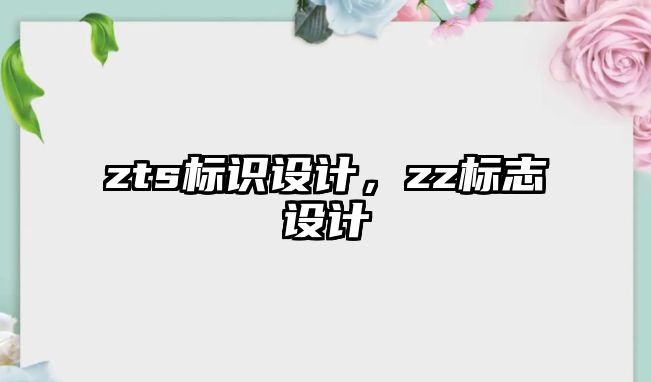 zts標(biāo)識設(shè)計，zz標(biāo)志設(shè)計