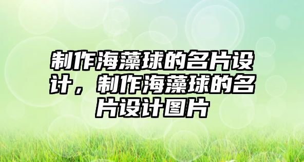 制作海藻球的名片設(shè)計(jì)，制作海藻球的名片設(shè)計(jì)圖片