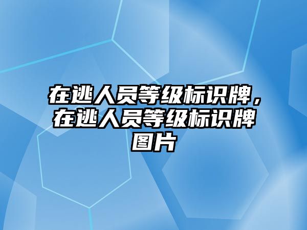 在逃人員等級標識牌，在逃人員等級標識牌圖片