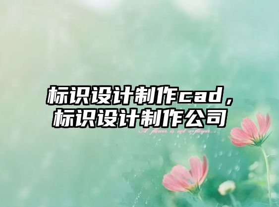 標(biāo)識(shí)設(shè)計(jì)制作cad，標(biāo)識(shí)設(shè)計(jì)制作公司