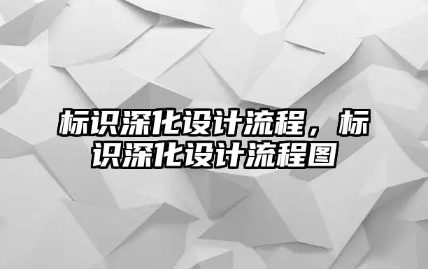 標識深化設計流程，標識深化設計流程圖