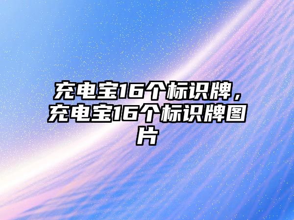 充電寶16個標(biāo)識牌，充電寶16個標(biāo)識牌圖片