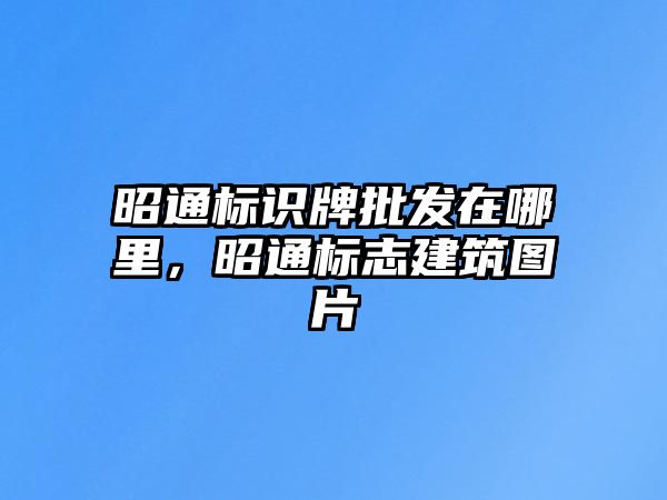 昭通標(biāo)識牌批發(fā)在哪里，昭通標(biāo)志建筑圖片