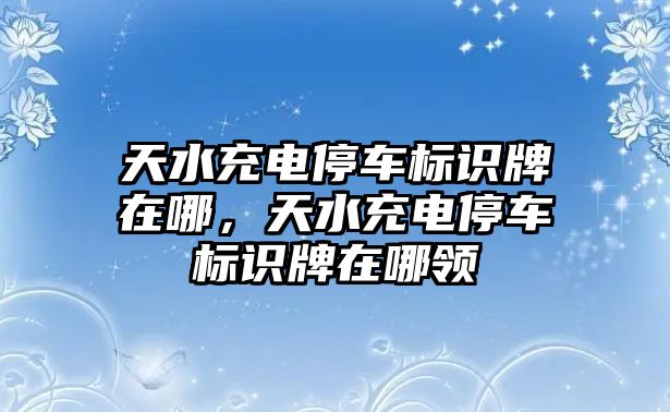 天水充電停車標(biāo)識牌在哪，天水充電停車標(biāo)識牌在哪領(lǐng)