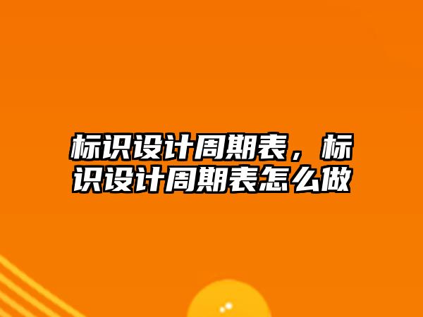 標識設計周期表，標識設計周期表怎么做