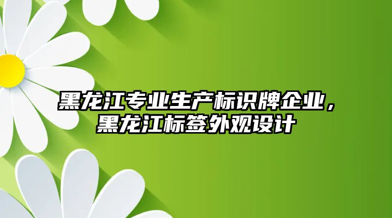 黑龍江專業(yè)生產(chǎn)標識牌企業(yè)，黑龍江標簽外觀設(shè)計