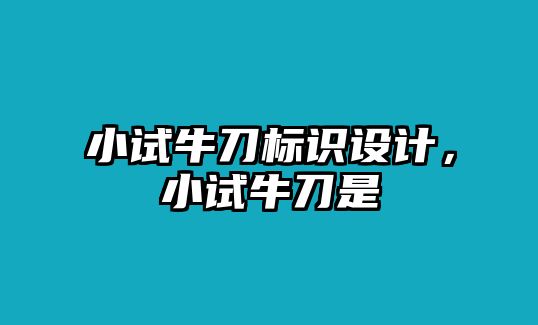 小試牛刀標(biāo)識(shí)設(shè)計(jì)，小試牛刀是