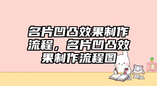 名片凹凸效果制作流程，名片凹凸效果制作流程圖