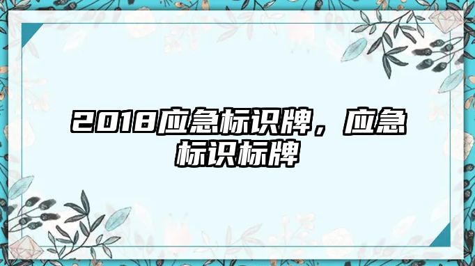 2018應(yīng)急標(biāo)識(shí)牌，應(yīng)急標(biāo)識(shí)標(biāo)牌